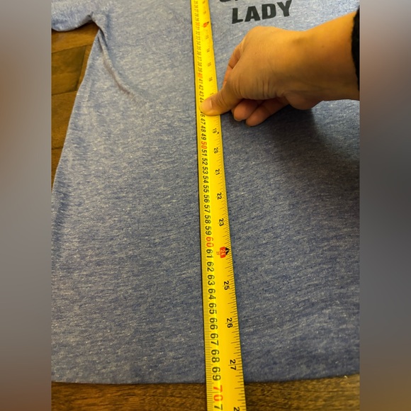 Blue Silent Lady T-Shirt 1980s vintage t shirt see pics for measurements - Picture 3 of 6